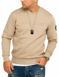 JACK & JONES Infinity Herren Sweatshirt Austin Pullover Sweater XL Crockery Angebot bei HelloDeals