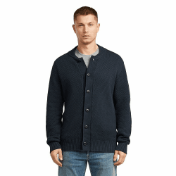 G-Star Herren Honey Comb Structure Cardigan Knit Cardigan M Blau (Dk Patriot Blue D27108-d631-7160) Angebot bei HelloDeals