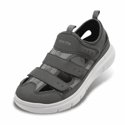 FitVille Diabetiker Sandalen Herren Extra Weit Orthopädische Schuhe mit Klettverschluss Verstellbare Gesundheitsschuhe für Senioren Schuhe 48 EU Weit Grau Angebot bei HelloDeals