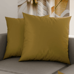 PETTI Artigiani Italiani - 2er-Set Kissenbezüge 45x45 cm aus Mikrofaser, Dekokissen-Bezüge für Schlafzimmer und Sofa, Set mit 2 Kissenhüllen, Einfarbiger Kissenbezug Fango, 100% Made in Italy Einfarbig Fango 45 x 45 cm, 2 Stück Angebot bei HelloDeals