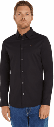 Tommy Jeans Herren Hemd Original Stretch Shirt Slim Fit XL Black (Tommy Black) Angebot bei HelloDeals