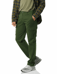 Amazon Essentials Herren Gerade geschnittene Stretch-Cargohose (erhältlich in Big & Tall) 38W / 28L Dunkles Olivgrün Angebot bei HelloDeals