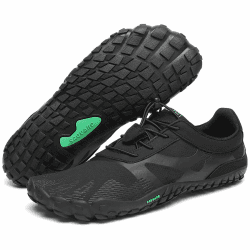SAGUARO Unisex Barfußschuhe mit Breiter Zehenbox und Zero-Drop Solhe - Weich rutschfest Atmungsaktiv 44 EU Onyx Schwarz Angebot bei HelloDeals
