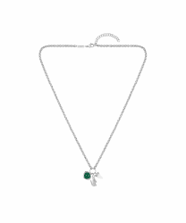 Lacoste Halskette mit Anhänger Für Männer und Frauen Kollektion UMPIRE mit verschiedenen Charms in Edelstahl White & Green Angebot bei HelloDeals
