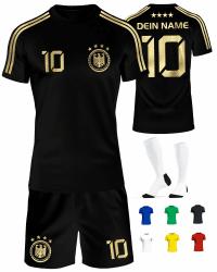 Deutschland Trikot Kinder Herren Damen WM 2026 Fussball Geschenke Jungen Coole Sachen für Jungs Fußball Trainingsanzug Tshirt EM Shirt geschenk junge 10 jahre Fußballtrikot Mädchen Set IIIII20Fo7IIIII Schwarz Angebot bei HelloDeals