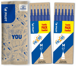 PILOT FriXion Ersatzminen 0.7 - 12 Stück (6er Sets), Blau - Radierbare Tinte - Kompatibel Mit Ball & Clicker - Mittlere Stärke - Gel-Tintenrollermine Blau 12 Angebot bei HelloDeals