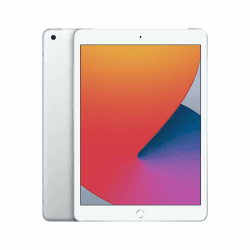Apple iPad (8. Generation, 10.2-Zoll, 2020), 32GB, Wi-Fi + Cellular, Silber (Generalüberholt) Angebot bei HelloDeals