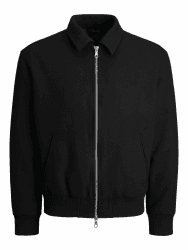 JACK & JONES Herren Jcocover Bomber Jacket, Black, xx_l Angebot bei HelloDeals