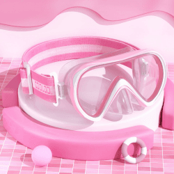 COOLOO Taucherbrille Kinder mit Stoffband, Schwimmbrille für 4-16 Jahre | 【Patent】 Anti-Leck, Anti Nebel, 180°Panorama HD, Schwimmbrille Kinder mit Nasenabdeckung, für Jungen Mädchen Jugendliche 1.Rosa Angebot bei HelloDeals