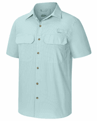 33,000ft Hemd Herren Kurzarm UPF50+ UV Schutz Outdoorhemd Schnelltrocknend Freizeithemd Funktionshemd Wanderhemd für Angeln Safari Reisen Golf 4XL Mintgrün Angebot bei HelloDeals