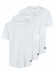 JACK & JONES Tshirt Herren lang geschnitten Set 100% Bio-Baumwolle Regular Fit JJENOA 3er Pack Rundhals Kurzarm Sommer Organic Basic Tee Shirt Schwarz Weiß Beige Grün Grau S M L XL XXL 3XL M Pack 3 (White) Angebot bei HelloDeals