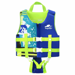 Gogokids Kinder Schwimmweste Float Jacket – Kleinkind Badeanzug Assist Bademode Schwimmtraining Auftrieb Badeweste Neopren SchwimmwesteN für 2–9 Jahre 15-35kg L (6-9 Jahre) Blau Angebot bei HelloDeals