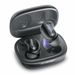 Bluetooth Kopfhörer In-Ear Schlafkopfhörer Mini ANC Kopfhörer Kabellos | Kabellose In-Ear Kopfhörer gegen Schnarchen. Perfekt für Seitenschläfer: Weiches Silikon, ohne Warn-Töne & 48 Std. Laufzeit. Schwarz Angebot bei HelloDeals