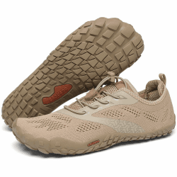 SAGUARO Unisex Barfußschuhe mit Breiter Zehenbox und Zero-Drop Solhe - Weich rutschfest Atmungsaktiv 43 EU Sepia Braun Angebot bei HelloDeals