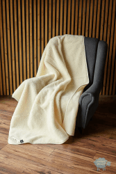 Wolldecke Schurwolldecke, Gewichtsdecke, Beschwerte Decke aus 100% Merino (Creamy, 220 x 200) Creamy 220 x 200 cm Angebot bei HelloDeals