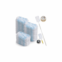 LOVECO 52 Staubmagnet Nachfüller mit Teleskopstange für Swiffer -Blau | Passend für Swiffer Duster, 50 Einweg Magnet Staubwedel, 1 Teleskopstange, 1 Kurzgriff, Tierhaarentfernung 52er- Blau Angebot bei HelloDeals