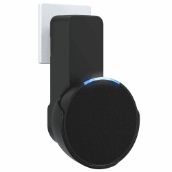 Maxonar Wandhalterung, Platzsparende Halterung, Integriertem Kabelmanagement Wandhalterung, Kein Bohren Erforderlich, Kompatibel mit PoP and Google Nest Speaker, Schwarz（Nur die Halterung） 1Pack Schwarz Angebot bei HelloDeals