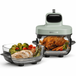 dreame Tasti AirFryer 5-in-1 tragbare Glas-Heißluftfritteuse, Zwei-Behälter-Setup (2,5 L + 4,5 L), 6 mm Borosilikatglas, 3D-Heißluft-Umwälzung, spülmaschinengeeignet, 360°-Panorama-Ansicht, abnehmbar | Zwei-Behälter-Setup(2,5 L + 4,5 L),6 mm Borosilikatgl Angebot bei HelloDeals