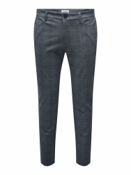 Only & Sons Male Chino Hose ONSMARK Slim Fit Chino Hose | Chino trousers 34W / 32L Dress Blues Angebot bei HelloDeals