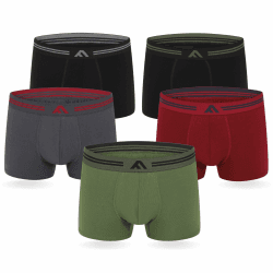 FM London 5er-Pack Bambus-Herren-Boxershorts mit Stretch-Fit-Design 4XL Dunkel Sortiert Angebot bei HelloDeals
