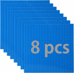 8 Platten-Set Bauplatte Kompatibel mit Meisten Marken,Classic Bausteine Grundplatte,Kompatibel mit Bauplatte Lego Classic,25.5 * 25.5cm,Blaue Grundplatte 8 Blaue 25 cm x 25 cm Angebot bei HelloDeals