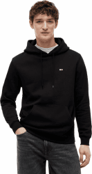 Tommy Jeans Herren Hoodie Regular Fit Flag Fleece mit Kapuze L Black (Black) Angebot bei HelloDeals
