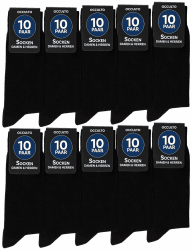 Occulto Herren & Damen Schwarze Socken 10er Pack, 20er Pack, 30er Pack (Modell: Hermann) 43-46 10 Paar | Schwarz Angebot bei HelloDeals