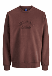JACK & JONES Herren Jorbleecker Branding Sweat Crew Bf Jorbleecker Branding Sweat Crew Bf (1er Pack) M Deep Mahogany Angebot bei HelloDeals