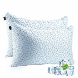 A-Pce Höhenverstellbares kühlendes kopfkissen 76x51cm (2er Set) | Allergiker großes Schlafkissen mit Mikrofaserfüllung, Atmungsaktiv Zerkleinerter Memory Foam Kissen für alle Schläfer Large Angebot bei HelloDeals