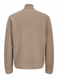JACK & JONES Herren Pullover Rollkragenpullover Milano Stitch Knit Roll Neck XS Greige Angebot bei HelloDeals