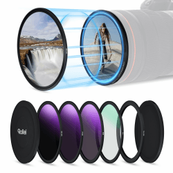 Rollei F:X Pro Magnetische ND Rundfilter Set 82mm mit ND8+ND64+ND1000+CPL | Neutralfilter mit Magnetischen Basisring & Kappe zum leichten Transport Wetterfestes Graufilter Set für Langzeitbelichtung 82 mm (ND) Angebot bei HelloDeals