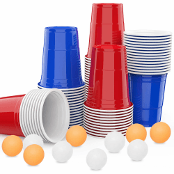 MOZOOSON Becher, 100 Stück Partybecher, Plastikbecher | Wiederverwendbar,16 oz/473ml, Für Camping, Weihnachten, Geburtstag, Hochzeit und Partys 9.5 cm x 11.5 cm Angebot bei HelloDeals
