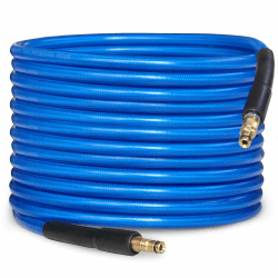 NAMOTEK 15M Hochdruckreiniger Ersatzschlauch für Kärcher K2 K3 K4 K5 K6 K7 Serie Verlängerungsschlauch Abflussreinigungsset Fitting Schnellverbinder Schwarz 15m Blau Angebot bei HelloDeals