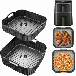 Silikonform Heißluftfritteuse Zubehör für Cosori Turbo Tower/Pro/Smart | Airfryer Zubehör 10,8L Double Stack für Cosori DC111,DC112 & DC113S (6,5L & 4,3L) Angebot bei HelloDeals