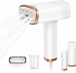 Dampfglätter Reise Steamer, 1000W Handsteamer für Kleidung mit 20s Schnellaufheizung, 360° Auslaufschutz & 120ml Wassertank – Tragbares Reisebügeleisen & Dampfbügelbürste für Zuhause, Büro & Urlaub White Weiß 1 Angebot bei HelloDeals