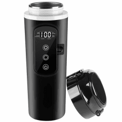 12v - 24v Wasserkocher für Auto, 500ml Elektrischer Reisewasserkocher Edelstahl mit 12 Volt Zigarettenanzünder für Heißwasser Kaffee Tee, KFZ Lkw Reise Camping, (50W-100W) Angebot bei HelloDeals