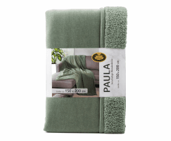 Gözze - Chenille Wohndecke Paula, Luxuriöse Kuscheldecke mit weicher Rückseite, 100% Polyester-Mikrofaser, 150 x 200 cm - Salbei 150x200 cm Salbei Angebot bei HelloDeals