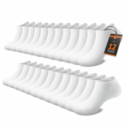 FALARY Sneaker Socken Herren & Damen bio Baumwolle 12 Paar Sneakersocken Kurze Socken Sportsocken Halbsocken Socks Unisex Schwarz Weiß Grau | Kurze Socken Sportsocken Halbsocken Socks Unisex Schwarz Weiß Grau 43-46 Weiß-12paar Angebot bei HelloDeals