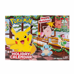 Pokémon PKW4116 - Adventskalender – Mit 16 exklusiven Battle-Figuren (ca. 5 cm) und 8 festlichen Zubehörteilen, offizieller Pokémon Kalender mit 24 Überraschungen Angebot bei HelloDeals