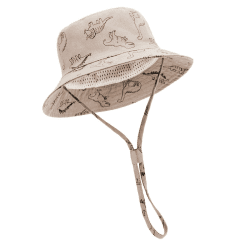 DRESHOW Unisex Baby Kleinkinder Sonnenhut Kappe Mütze Fischerhut Strandhut Kinder Baby Stern Sommerhut UV Schutz UPF 50+ 1-2 Jahre Khaki Dinosaur Angebot bei HelloDeals