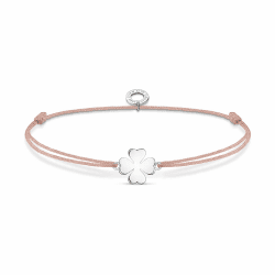 THOMAS SABO Armband Kleeblatt 925 Sterlingsilber, Nylon Angebot bei HelloDeals
