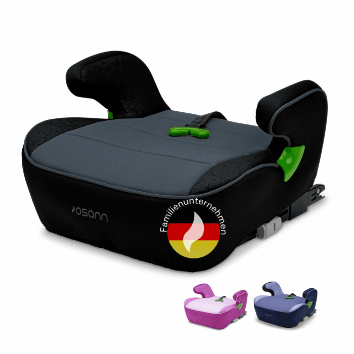 Osann Junior Isofix Gurtfix Sitzerhöhung Auto Kinder, Kindersitz mit Isofix | Kindersitzerhöhung mit Isofix 126-150 cm, 15-36 kg, Sitzerhöhung ab 6 Jahre mit Isofix, sichere Gurtführung mit Gurtfix-Black i-Size Pixel Black Angebot bei HelloDeals