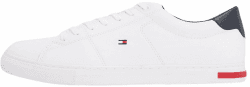 Tommy Hilfiger Herren Vulcanized Sneaker Essential Leather Detail Vulc Schuhe 40 EU Weiß Angebot bei HelloDeals