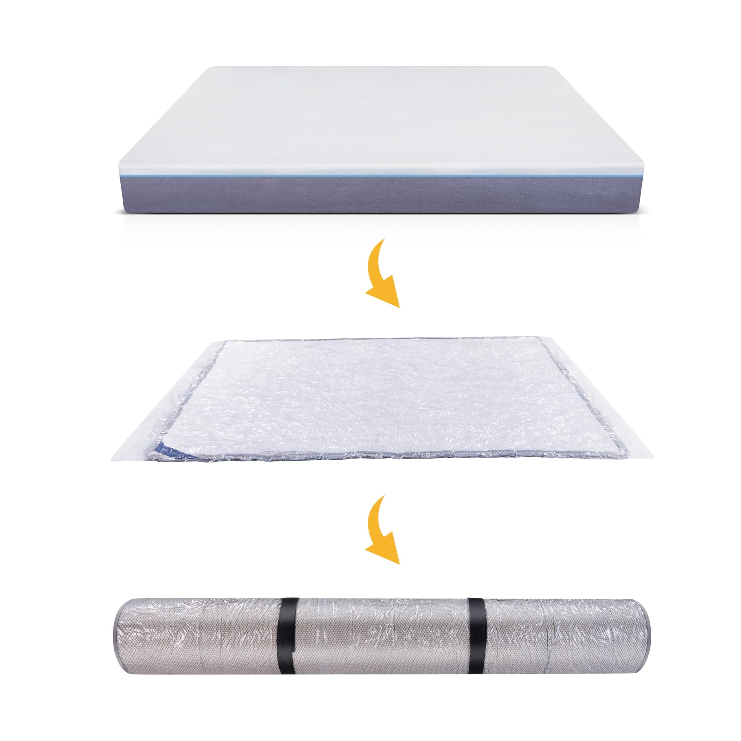 WORKKOOL Vakuum-Matratzentasche zum Umzug, vakuumversiegelte Beutel für Matratzenaufbewahrung, Schaumstoff-Matratzentasche mit Reißverschluss(für Matratze 140/160 * 200cm) für Matratze 140/160*200cm Angebot bei HelloDeals