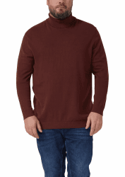 s.Oliver Rollkragenpullover aus Reiner Baumwolle 3XL 3907_bordeaux Angebot bei HelloDeals