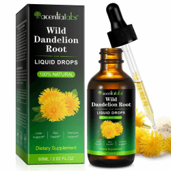 Wilde Löwenzahnwurzel Extrakt Flüssig, 100% Natürlicher Löwenzahnwurzel Tropfen, Dandelion Root Extract Löwenzahn Tinktur zur Unterstützung Leberentgiftung und Reinigung – Alkohol & Zuckerfrei, 60 ml Angebot bei HelloDeals