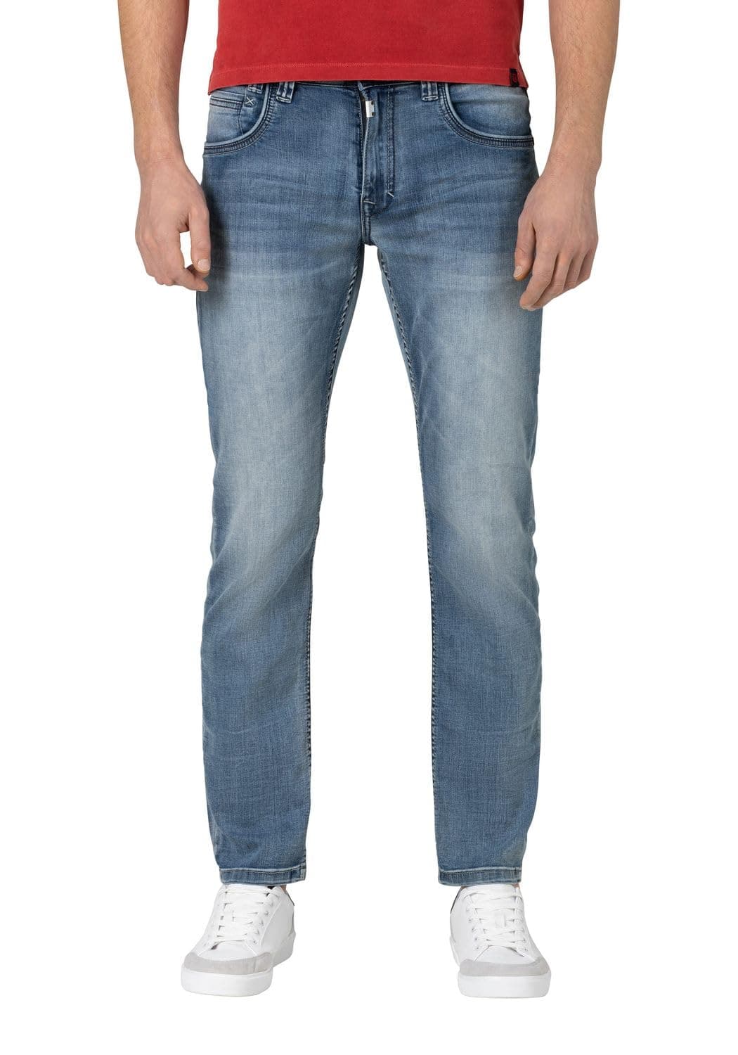 Timezone Herren Slim Jeans Regular Gerrittz 32W / 32L 6450 Antique Blue Wash Angebot bei HelloDeals