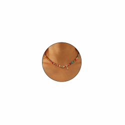 Bunte Perlenkette für Frauen Mädchen Buchstaben Kette Herz Anhänger Schmuck | Initialen Handgefertigt Boho Choker Personalisierte Geburtstagsgeschenk Geschenke für Damen Kinder Teenager L - Gold Angebot bei HelloDeals