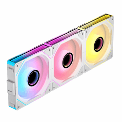 TZMRIT Interstellar-V1 Lüfter Infinity Spiegel ARGB 120 mm,RGB Daisy Chain PC Lüfter,3er-Packung (White, Reverse) White Reverse Angebot bei HelloDeals