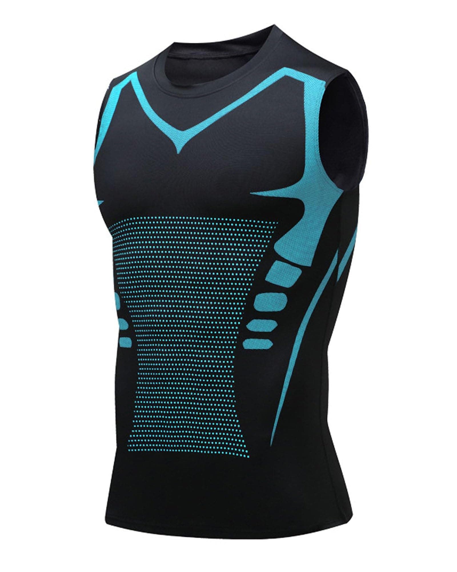 NEMXCE Kompressionsshirt Herren Shapewear Compression Shirt Bauchweg Unterhemd Body Shaper Tank Top Funktionsshirt 3XL Schwarz Angebot bei HelloDeals